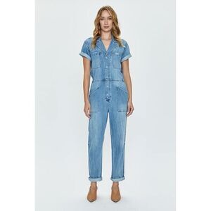 Pistola Grover Denim Field Jumpsuit in Disoriented Large